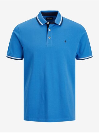 Modré pánské polo tričko Jack & Jones Paulos