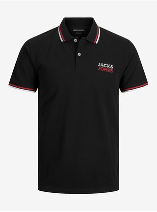 Černé pánské polo tričko Jack & Jones Atlas