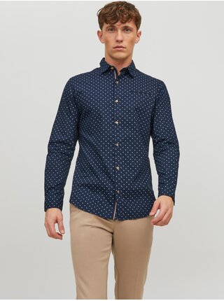 Formálne pre mužov Jack & Jones - tmavomodrá