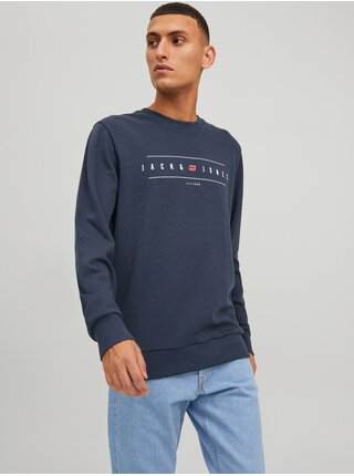 Tmavě modrá pánská mikina Jack & Jones Flag