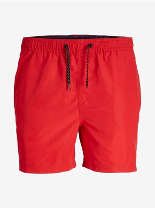 Plavky pre mužov Jack & Jones - červená