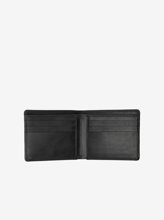 Černá pánská kožená peněženka Jack & Jones Side