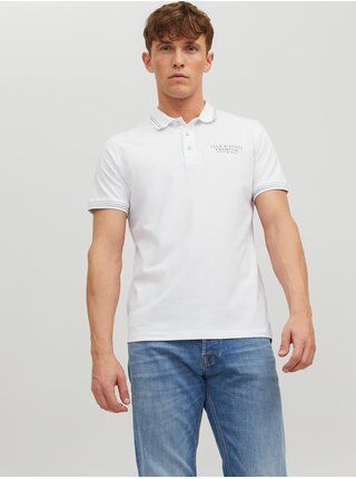 Polokošele pre mužov Jack & Jones - biela