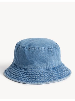 Modrý dětský džínový klobouk Marks & Spencer 