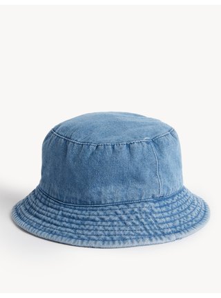 Modrý dětský džínový klobouk Marks & Spencer 