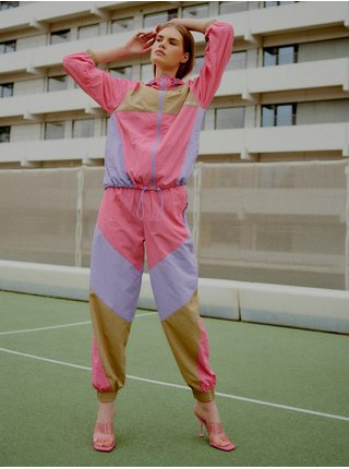 Bundy a mikiny pre ženy The Jogg Concept - ružová, béžová