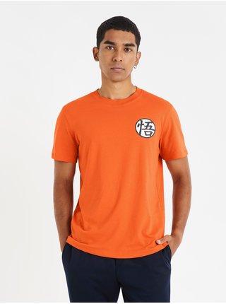 Oranžové pánské tričko Celio Dragon Ball Z    