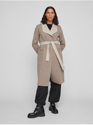Trenčkoty a ľahké kabáty pre ženy VILA - hnedá