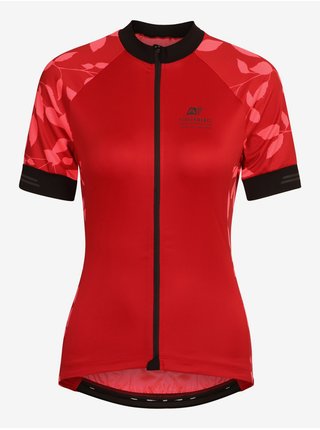 Športové topy pre ženy Alpine Pro - červená, čierna