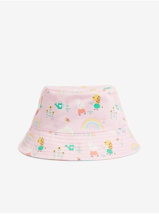 Svetloružový dievčenský vzorovaný klobúk Marks & Spencer Peppa Pig™