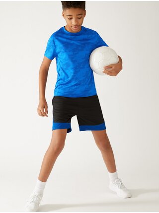 Modré klučičí sportovní vzorované tričko Marks & Spencer