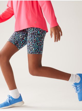 Černé holčičí vzorované krátké legíny Marks & Spencer