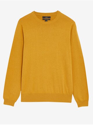 Hořčicový pánský svetr Marks & Spencer  