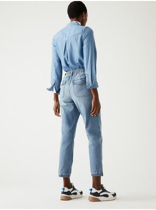 Světle modré dámské džíny Marks & Spencer Denim