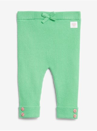 Zelené holčičí pletené legíny Marks & Spencer 