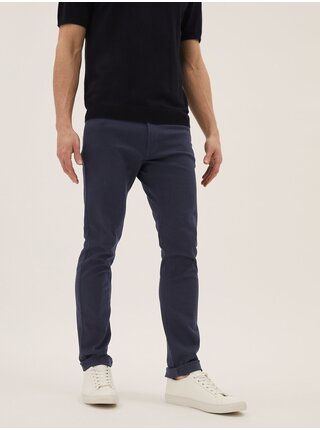 Tmavě modré pánské slim fit džíny Marks & Spencer   