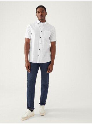 Bílá pánská košile Marks & Spencer  
