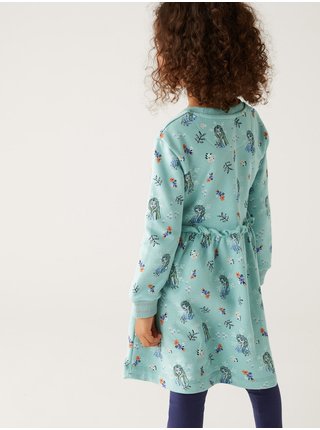 Tyrkysové holčičí šaty s motivem Ledové království™ Marks & Spencer  