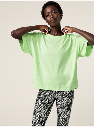 Světle zelené dámské sportovní tričko Marks & Spencer  