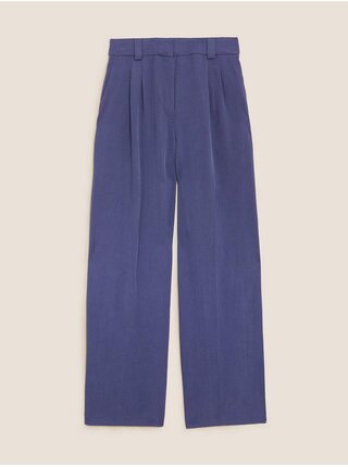 Elegantné nohavice pre ženy Marks & Spencer - modrá
