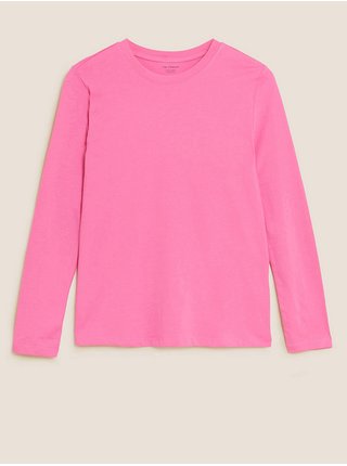 Růžové dámské basic tričko Marks & Spencer  
