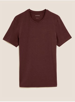 Basic tričká pre mužov Marks & Spencer - hnedá