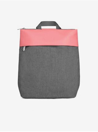 Růžovo-šedý dámský městský batoh VUCH Manix 