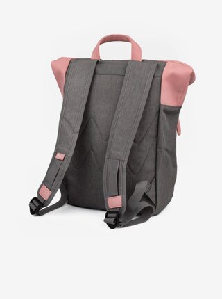 Růžovo-šedý dámský městský batoh VUCH Dammit Pink 
