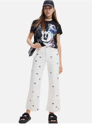 Černé dámské tričko Desigual Mickey Crash