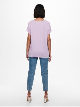 Světle fialové dámské tričko ONLY Moster