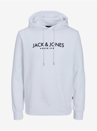 Bílá pánská mikina s kapucí Jack & Jones Jake