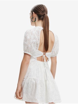 Bílé dámské vzorované šaty Desigual Limon