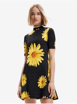 Černé dámské květované šaty Desigual Margarita-Lacroix