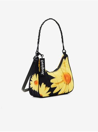 Žluto-černá dámská květovaná kabelka Desigual Lacroix Margaritas Medley