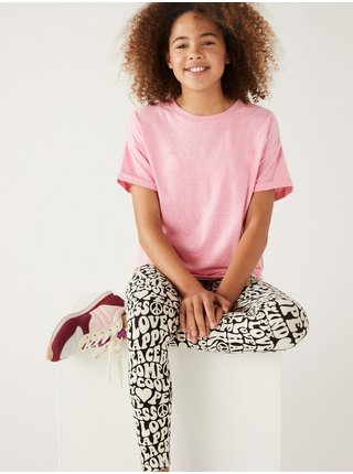 Růžové holčičí tričko Marks & Spencer  
