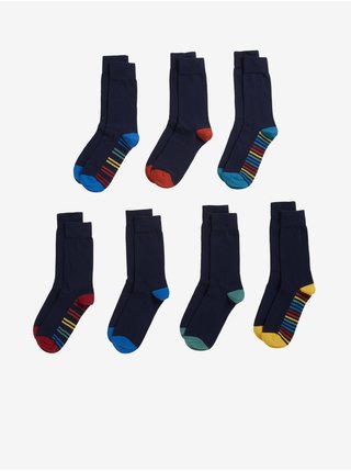 Sada sedmi párů pánských ponožek v tmavě modré barvě s technologií Cool & Fresh™ Marks & Spencer 