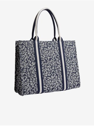  Tmavě modrá dámská plátěná taška se zvířecím vzorem Marks & Spencer 