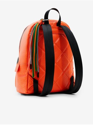 Oranžový dámsky kvetovaný batoh Desigual Alpha Mombasa Mini