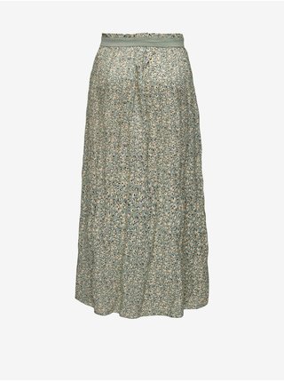 Zelená dámská květovaná dlouhá sukně ONLY Venedig