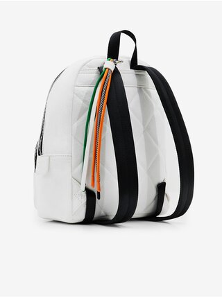 Bílý dámský květovaný batoh Desigual Alpha Mombasa Mini