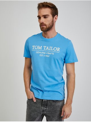 Tričká s krátkym rukávom pre mužov Tom Tailor - modrá