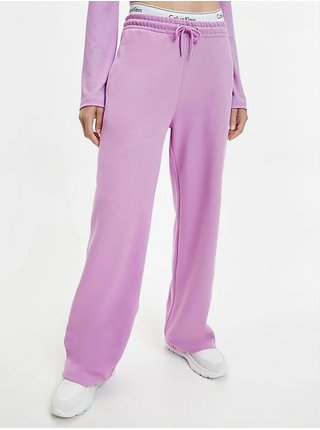 Světle fialové dámské tepláky Calvin Klein Jeans