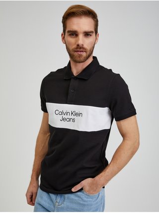 Černé pánské polo tričko Calvin Klein Jeans