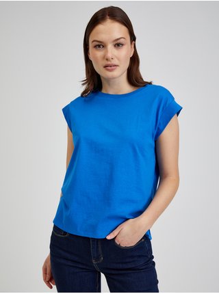 Modré dámske basic tričko ORSAY