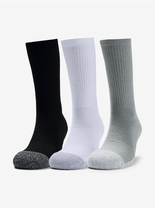 Sada tří párů šedých ponožek Heatgear Under Armour