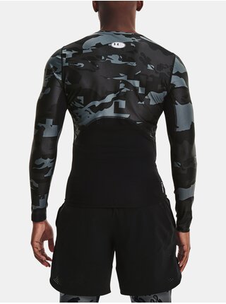 Tričko Under Armour HG IsoChill Comp Print LS - černá