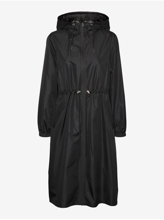 Černý dámský lehký nepromokavý kabát VERO MODA Fiesta