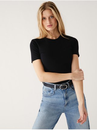Basic tričká pre ženy Marks & Spencer - čierna
