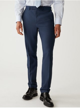 Tmavě modré pánské formální kalhoty Marks & Spencer  