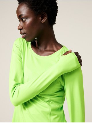 Basic tričká pre ženy Marks & Spencer - neónová zelená